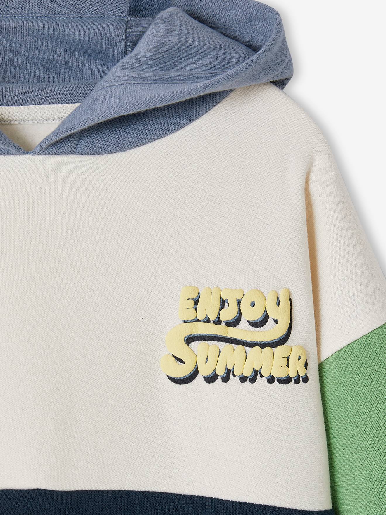 Vertbaudet Jungen Kapuzensweatjacke mit Recycling-Polyester - mehrfarbig