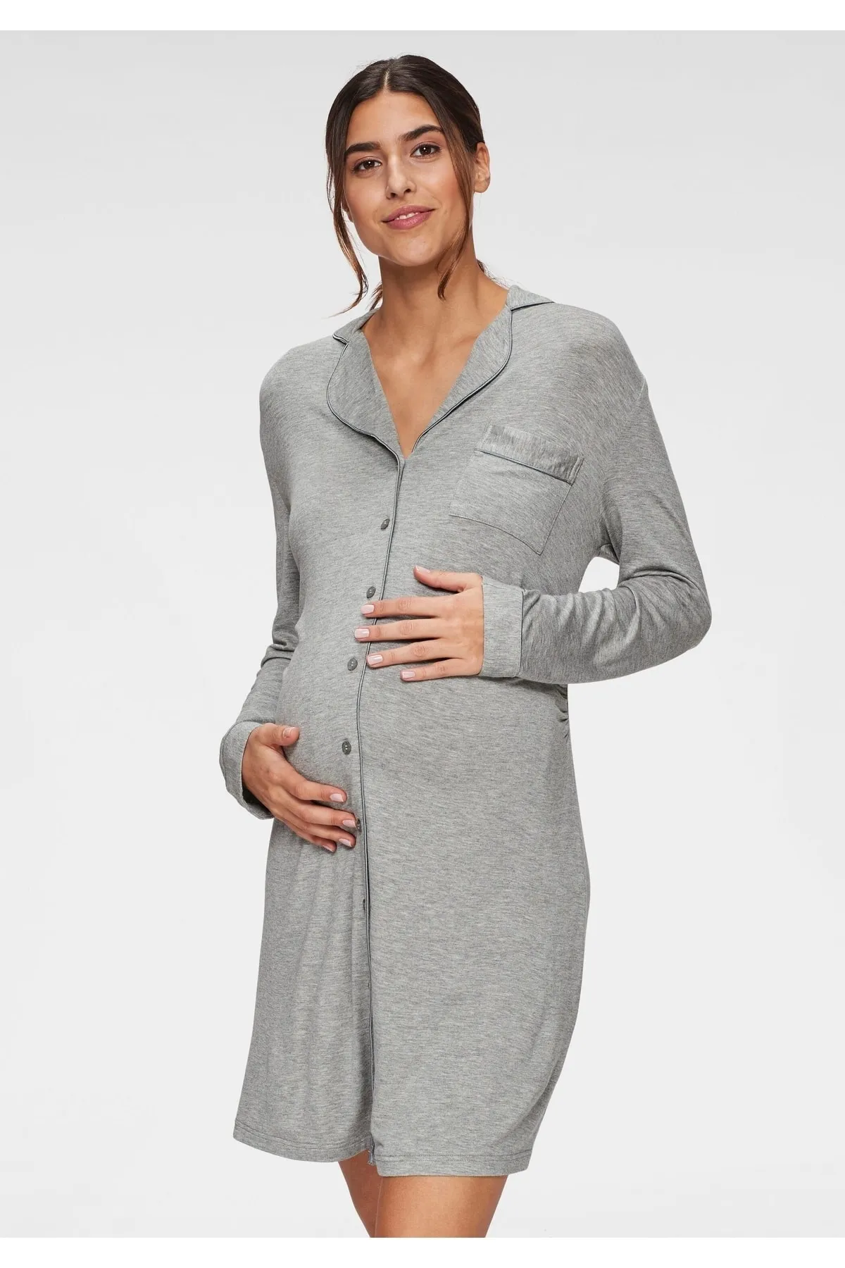 LASCANA  Nachthemd - Grau - Basic