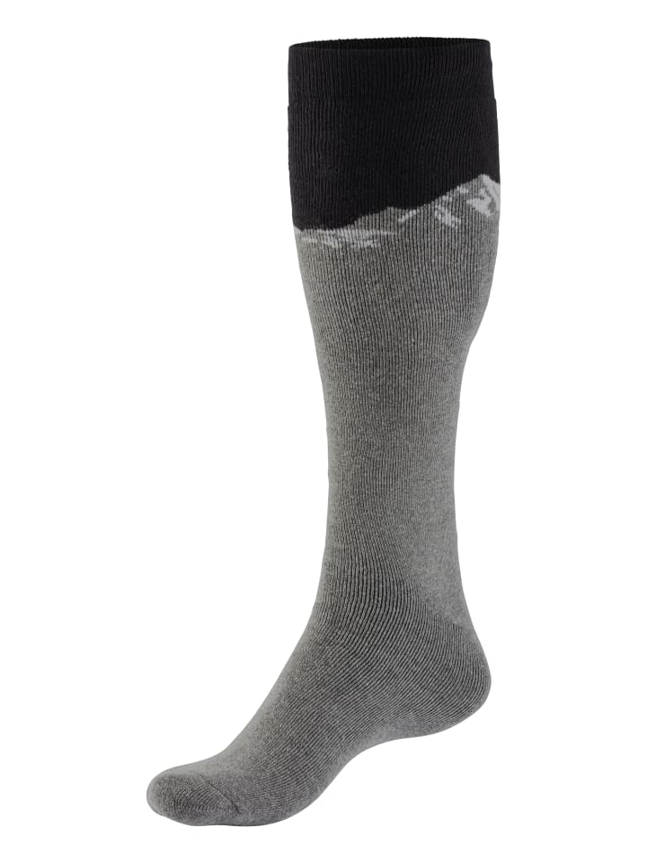 H.I.S Skistrümpfe in 1x schwarz/ grau meliert, 1x grau meliert/ schwarz günstig kaufen