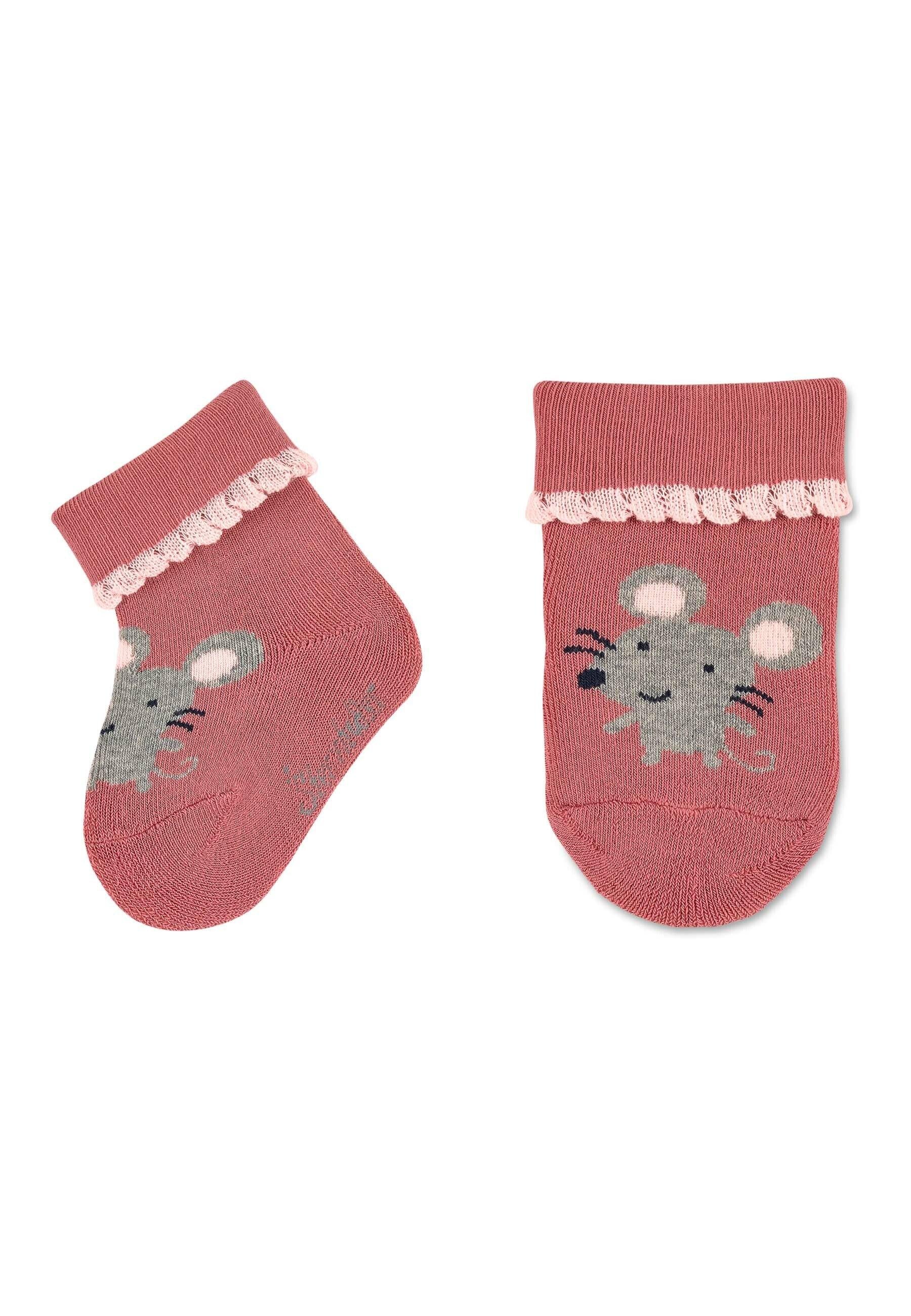 Babysocken 3er-Pack Maus
