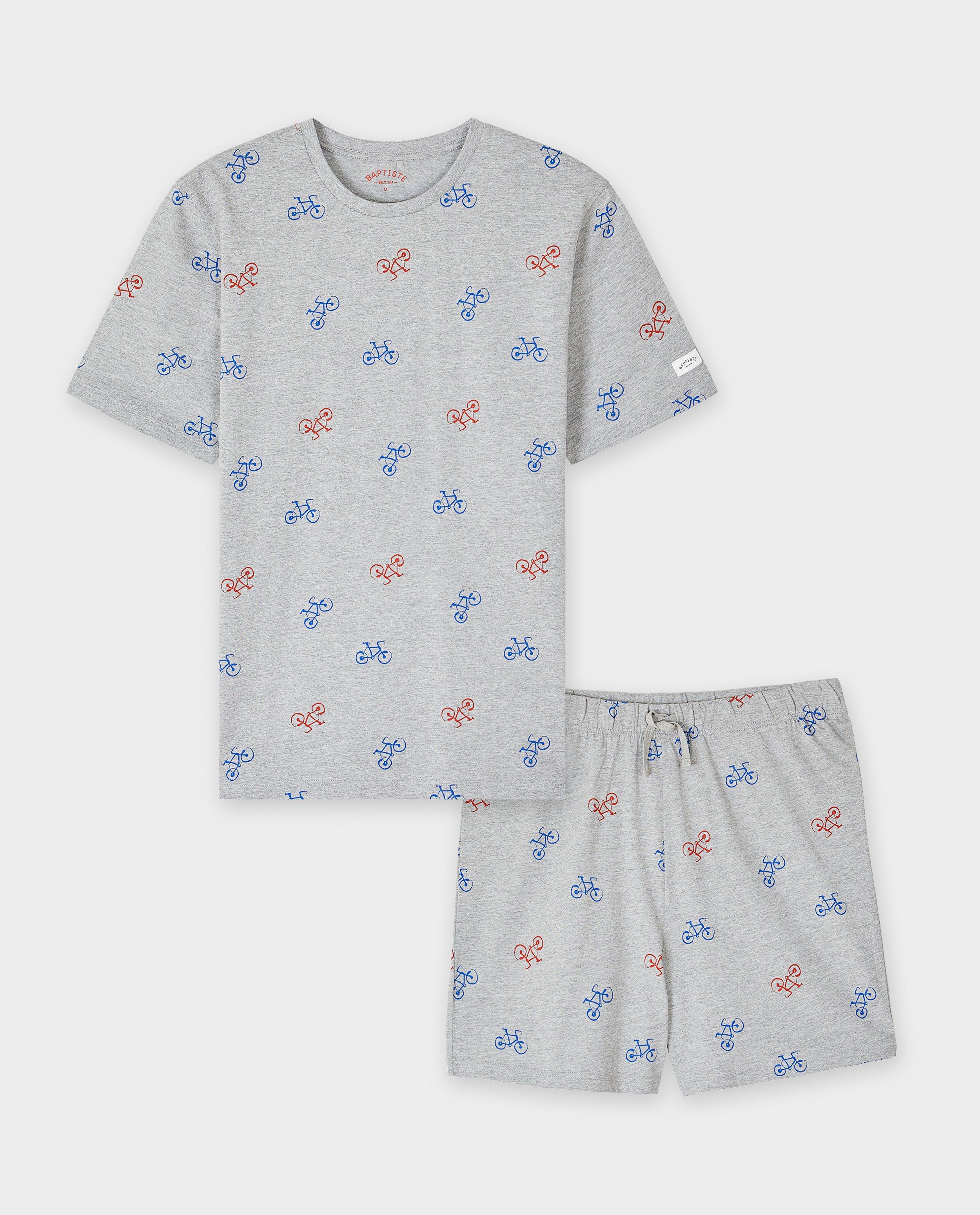 Baptiste pizsama versenymotor mintával, unisex, XS-XXXL, szürke