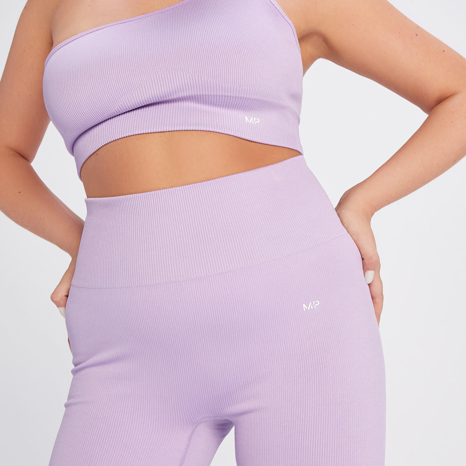 Legging côtelé sans coutures MP Tempo pour femmes – Lilas vif