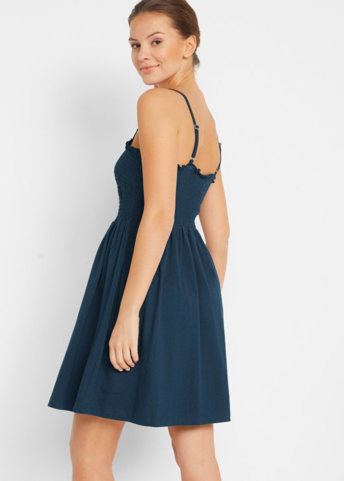Jersey-Kleid mit verstellbaren Trägern