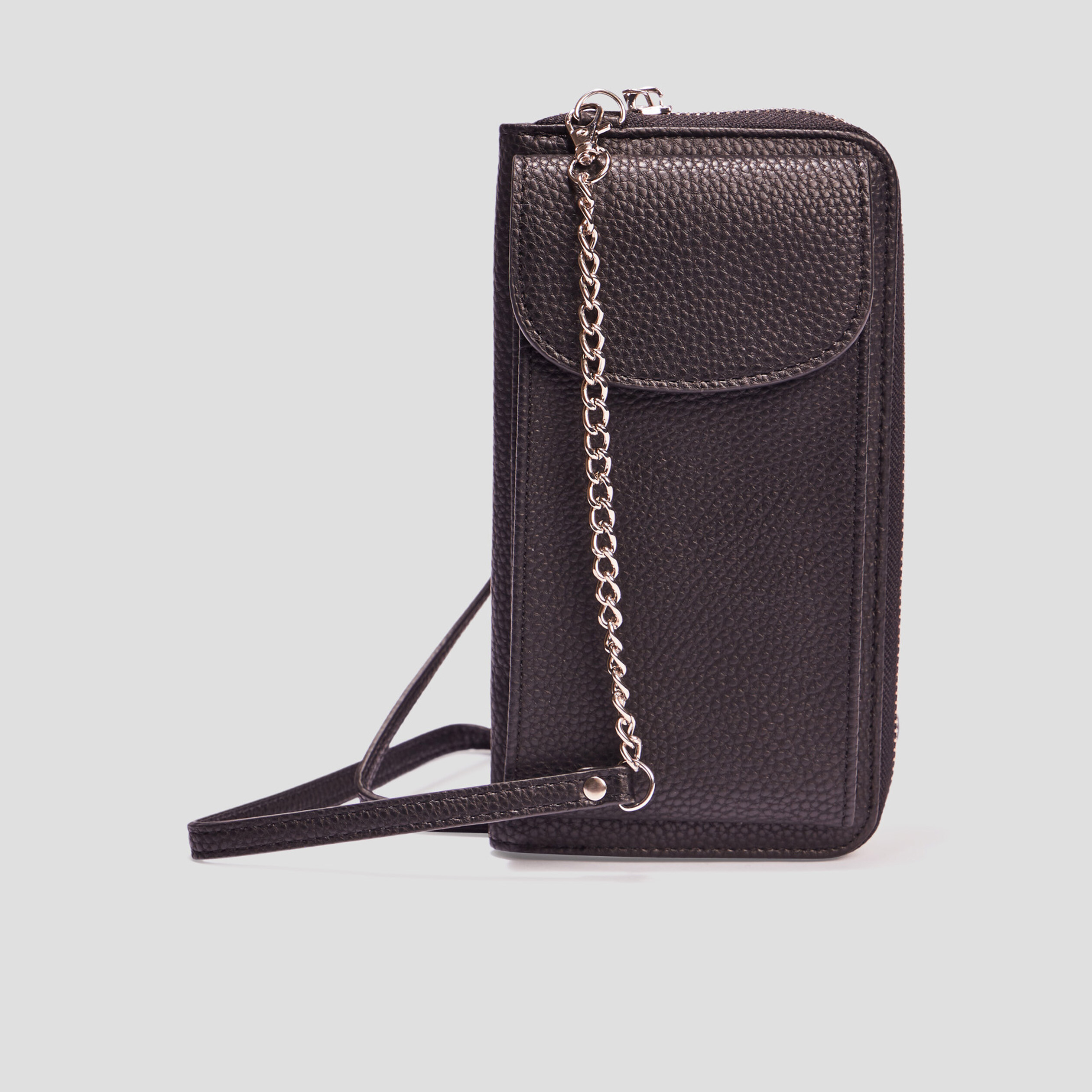 Sac pochette à bandoulière noir femme | La Halle