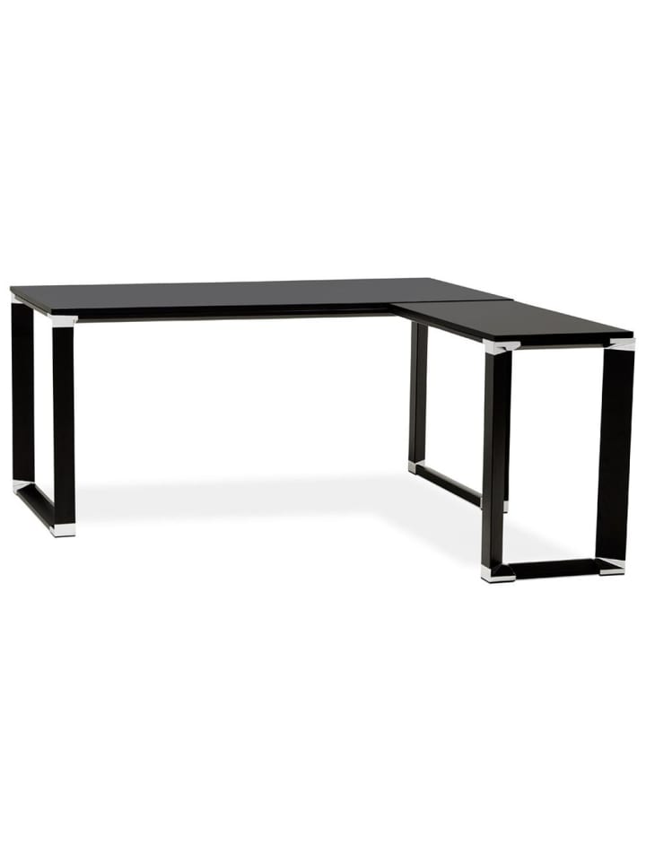 KADIMA DESIGN Eckschreibtisch 170x160 cm ergonomisch kompakt, Schreibtisch in Schwarz günstig kaufen