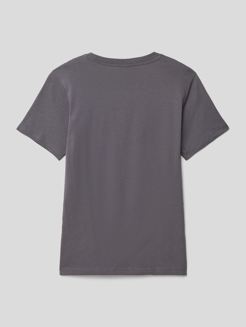 T-Shirt mit Logo-Print in graphit