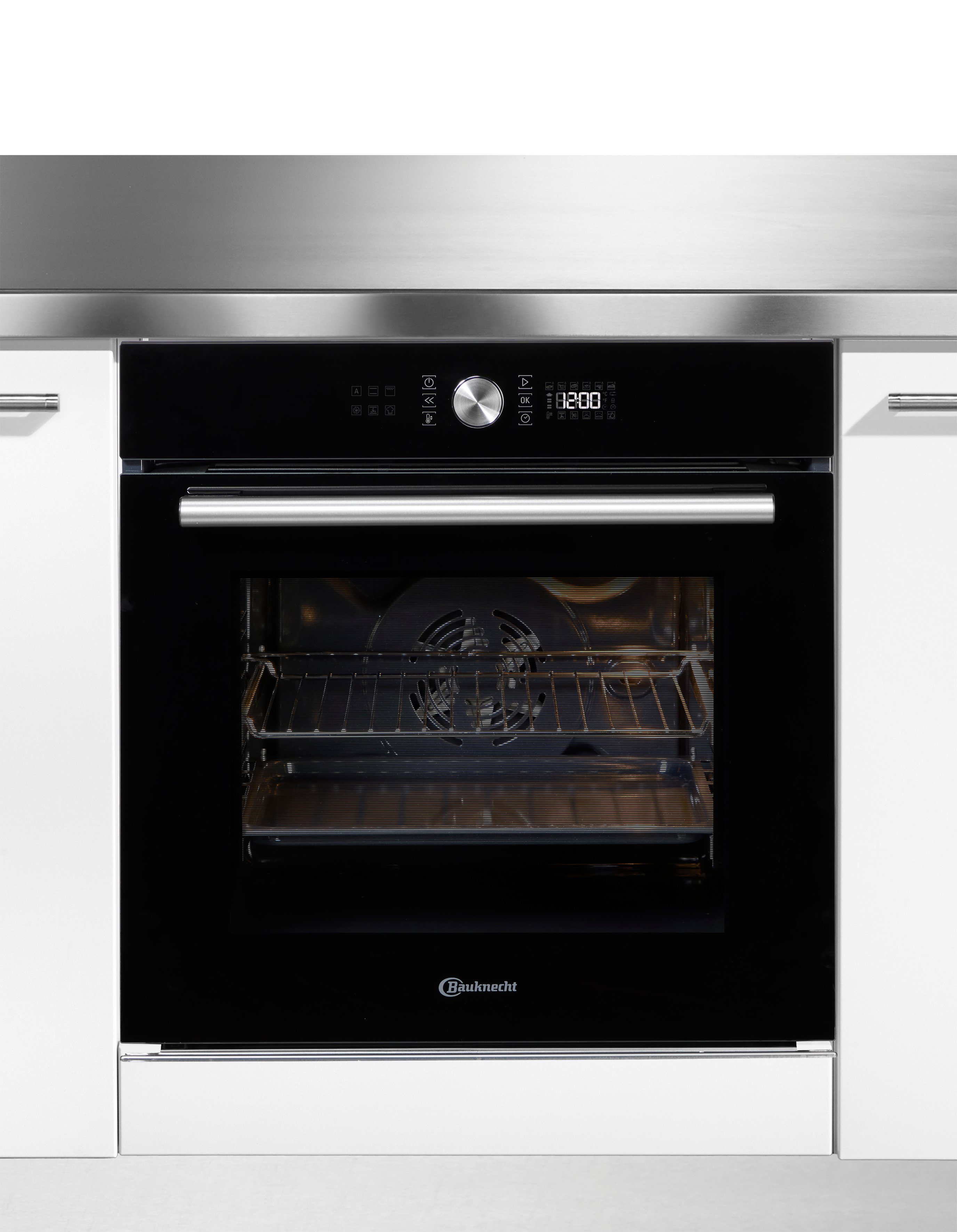 BAUKNECHT Einbaubackofen BIR4 DH8FS2 ES, mit Teilauszug, DiamondClean