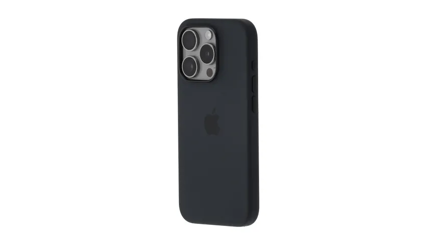 Apple Silikon Case iPhone 15 Pro schwarz