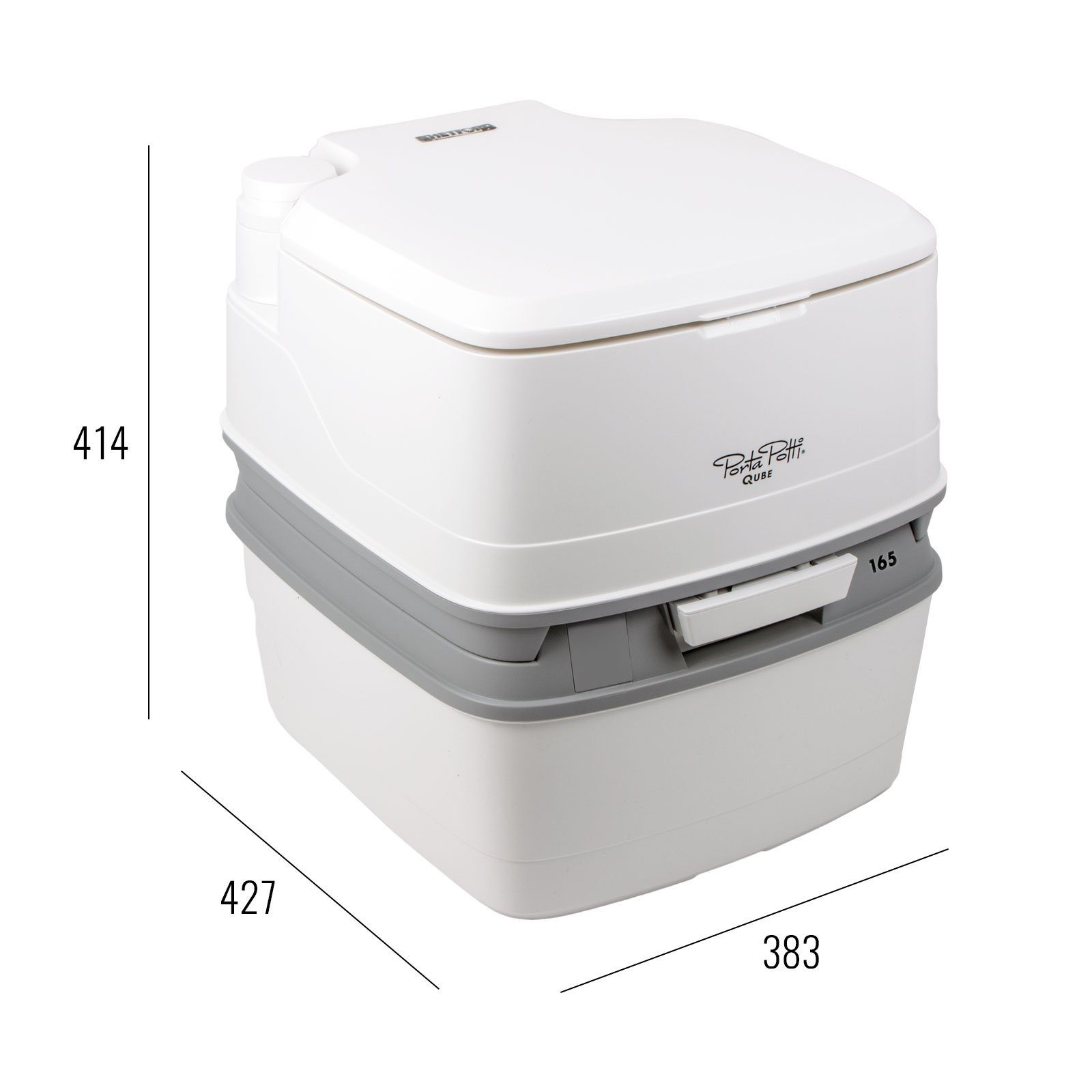 THETFORD Campingtoilette Thetford Porta Potti Qube 165, Hold-Down-Kit, Aqua