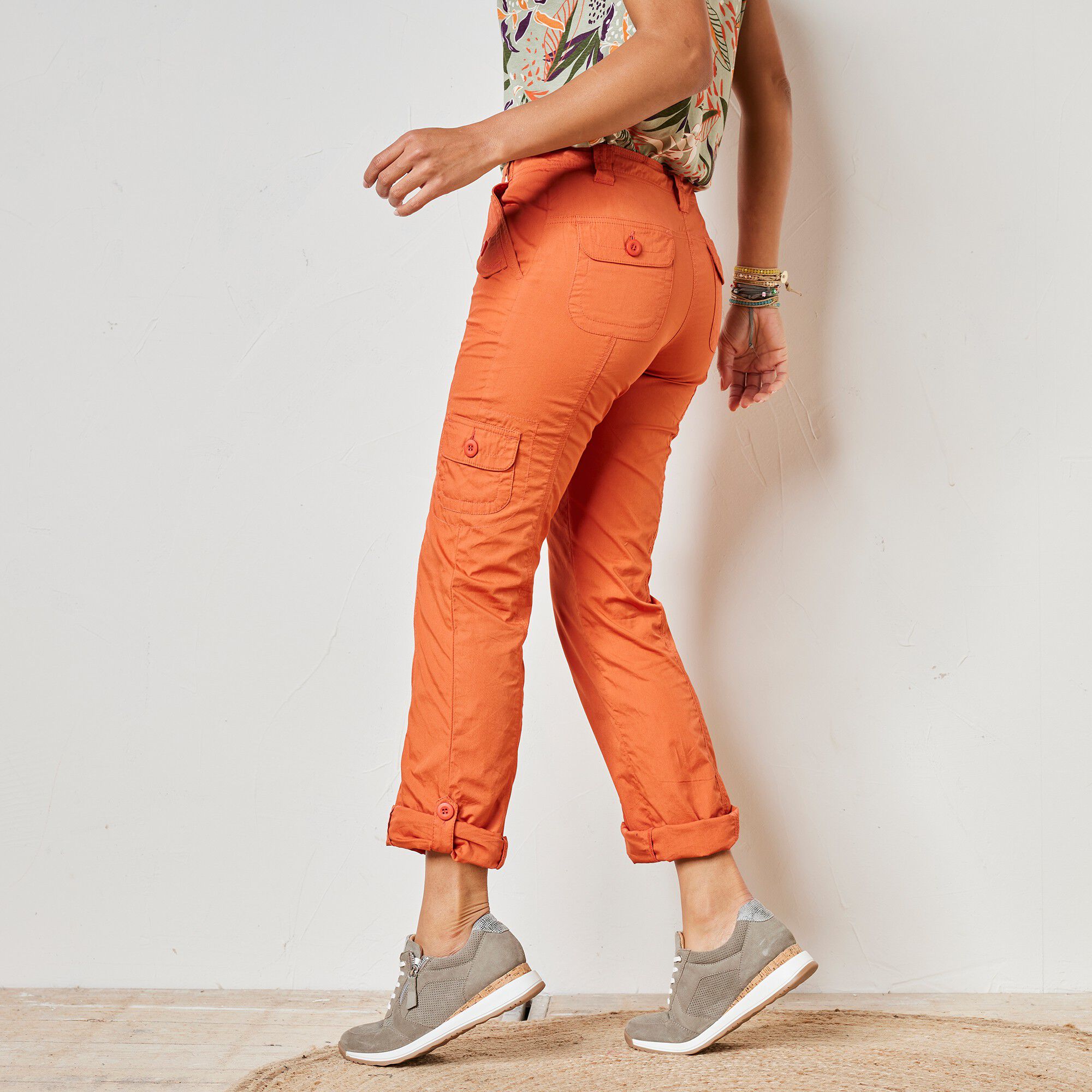 Pantalon battle retroussable