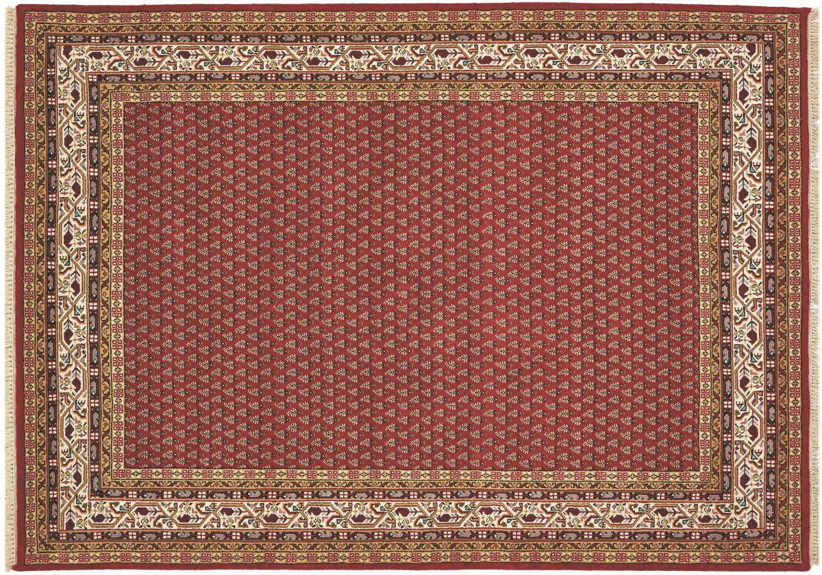 Teppich aus Indien Bikaner Mir 50 rot 40 x 60 cm
