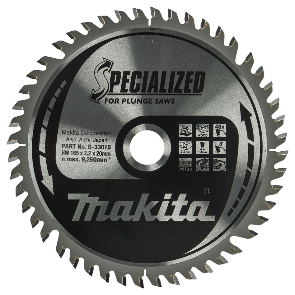 Makita Tilbehør B-33015 HM Savklinge Specialiseret 165 x 20 x 48T