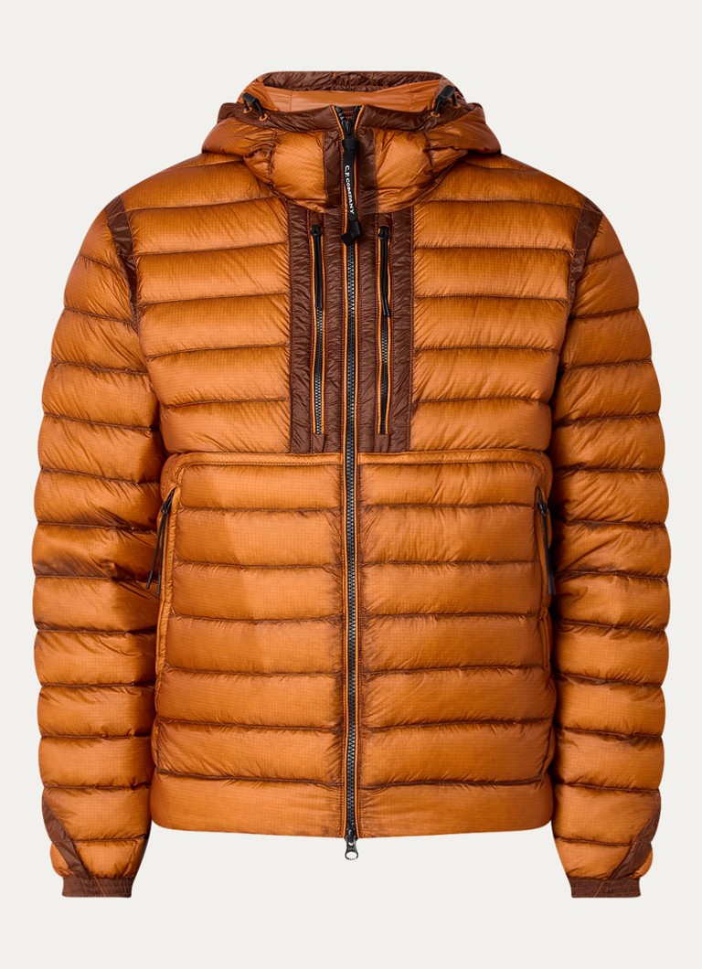 Prešívaná bunda CP Company Shell Medium Hood s kapucňou