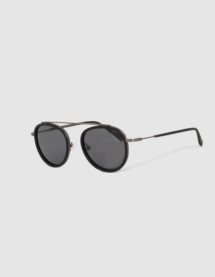 Lunettes solaires noires style pantos Homme