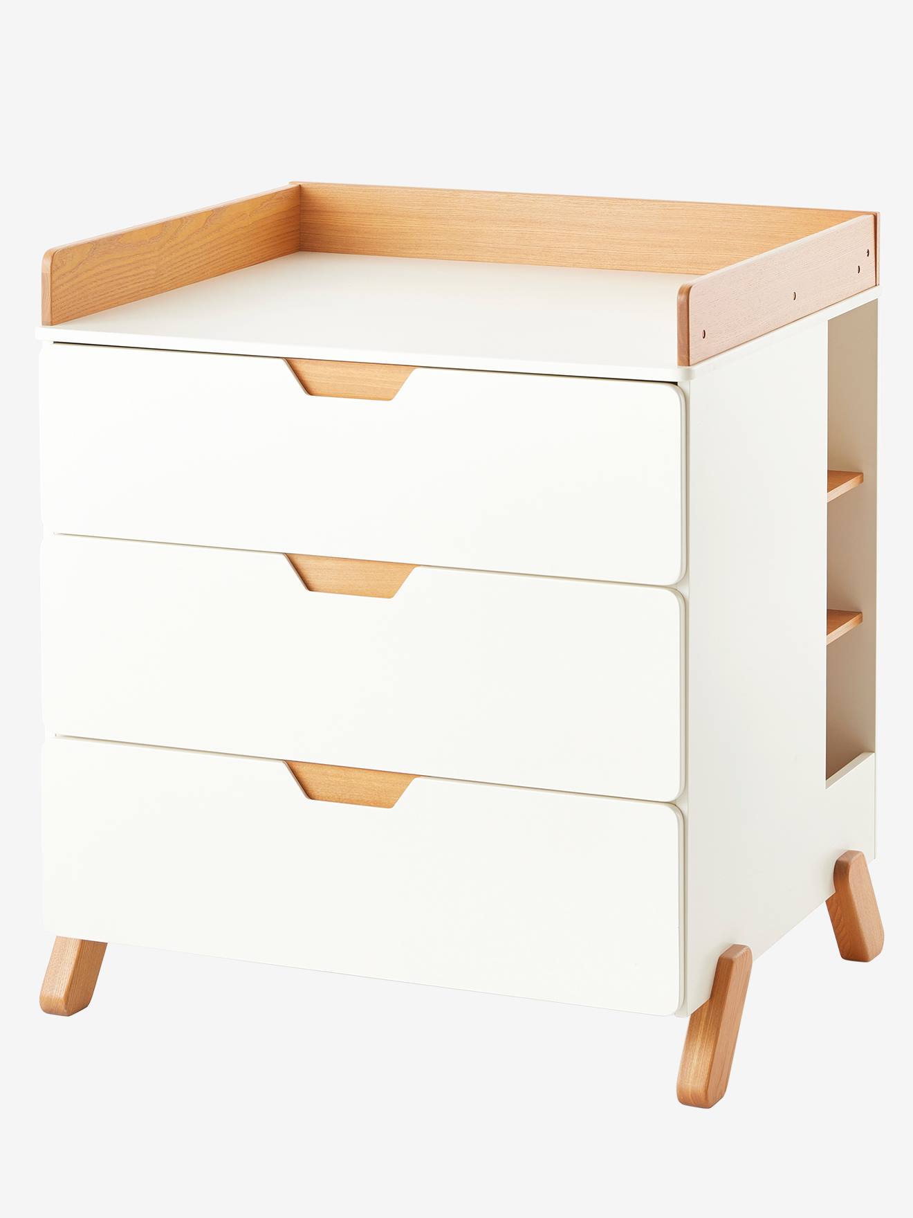 Vertbaudet Babyzimmer Wickelkommode PIROUETTE - weiß/natur