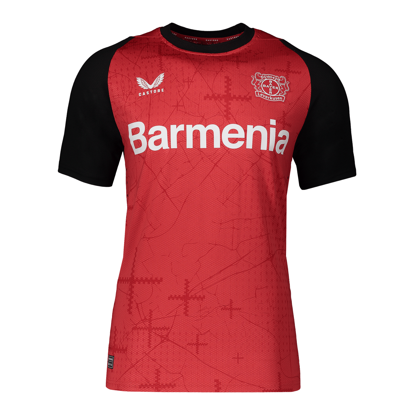 Castore Bayer 04 Leverkusen Auth. Trikot Home 2024/2025 Rot F072