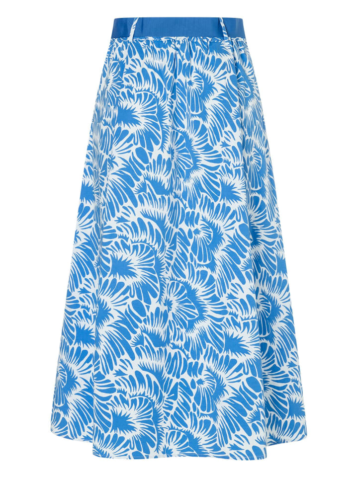 More & More Baumwollrock in blau günstig kaufen