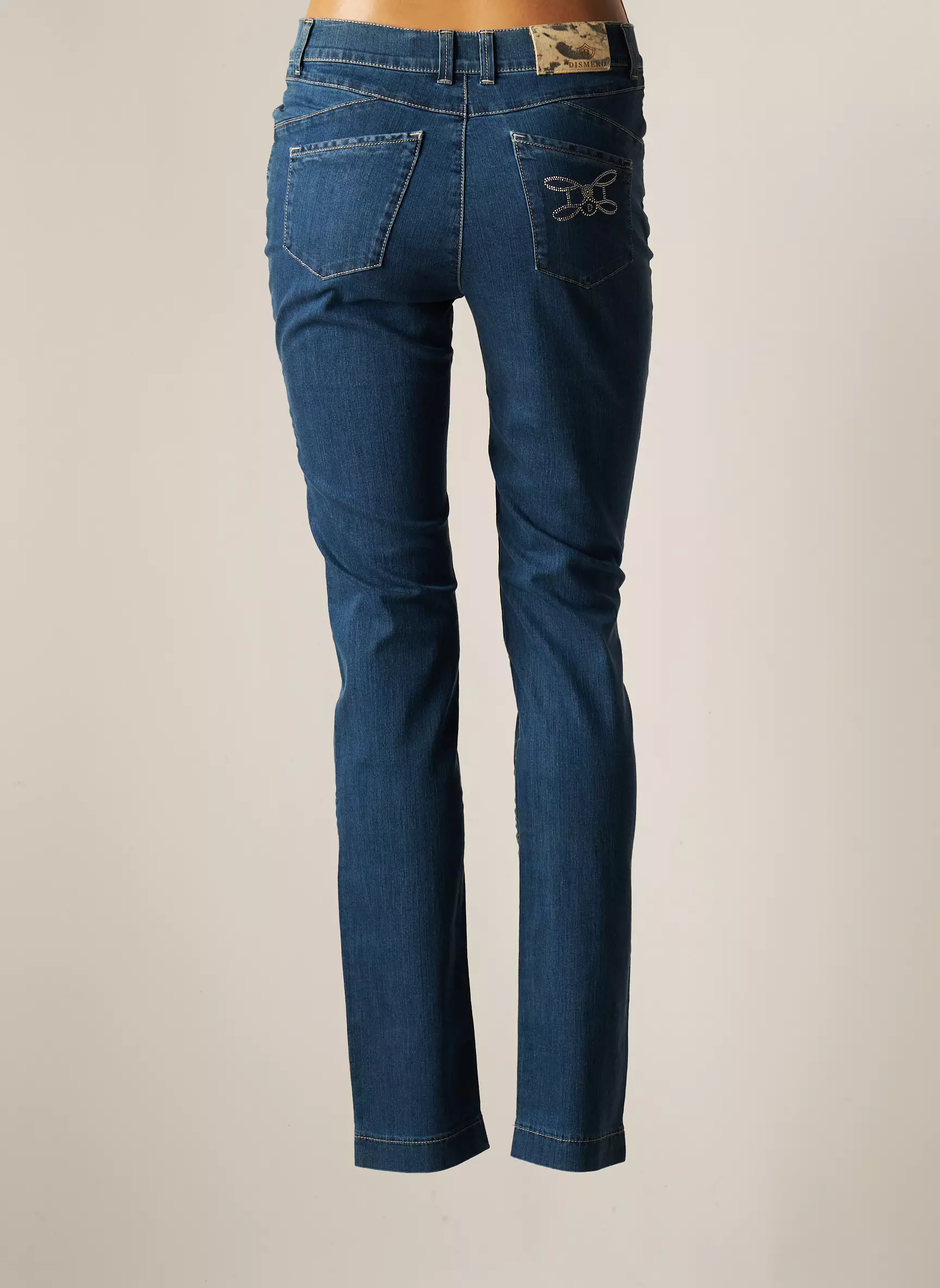 Dismero Jeans Bootcut Femme couleur bleu