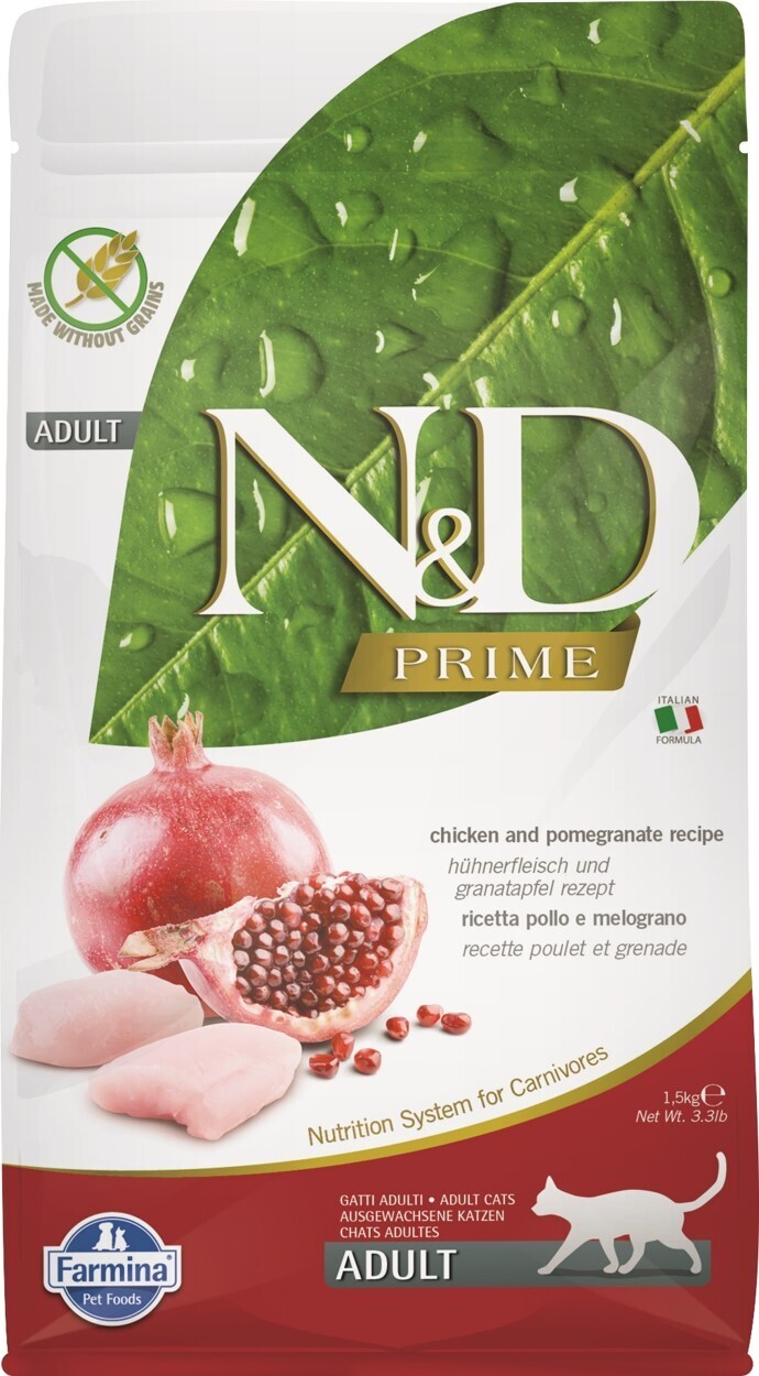 Farmina N&D Trockenfutter Farmina N&D Cat PRIME Adult Huhn und Granatapfel 1,5kg