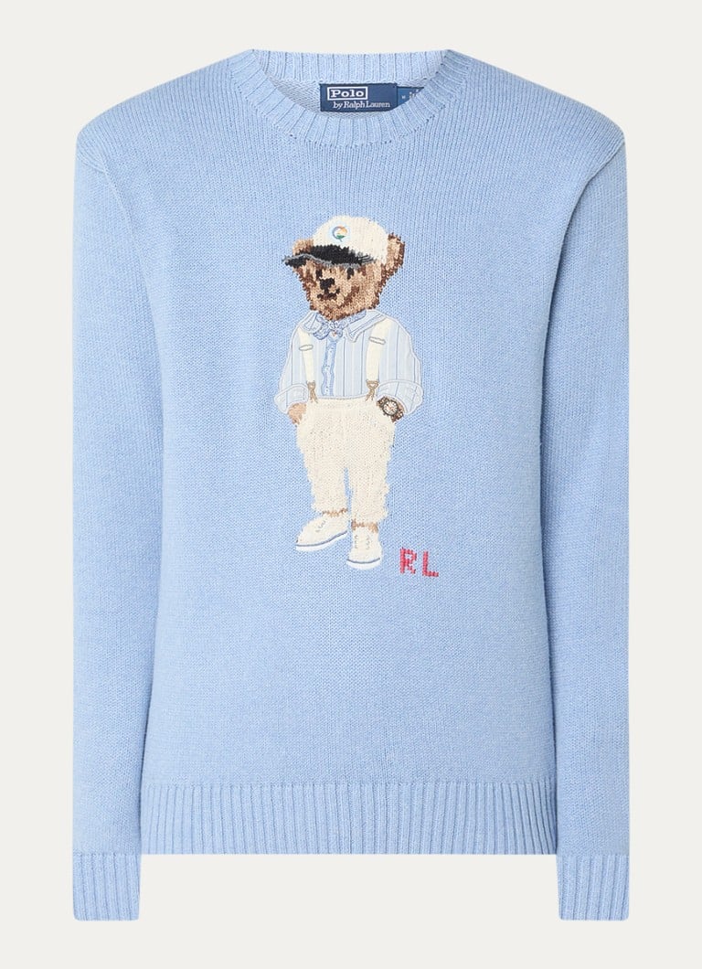 Ralph Lauren Chunky knit pullover with embroidery