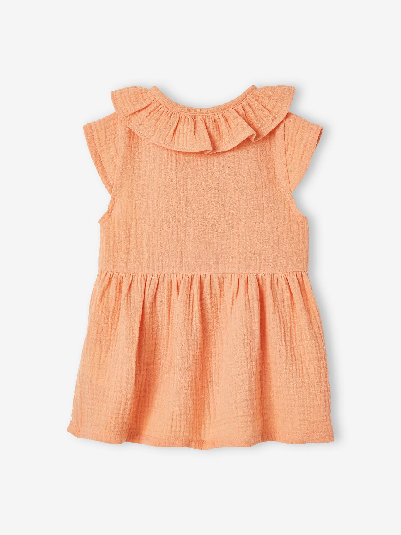 Vertbaudet Mädchen Baby Kleid - grün