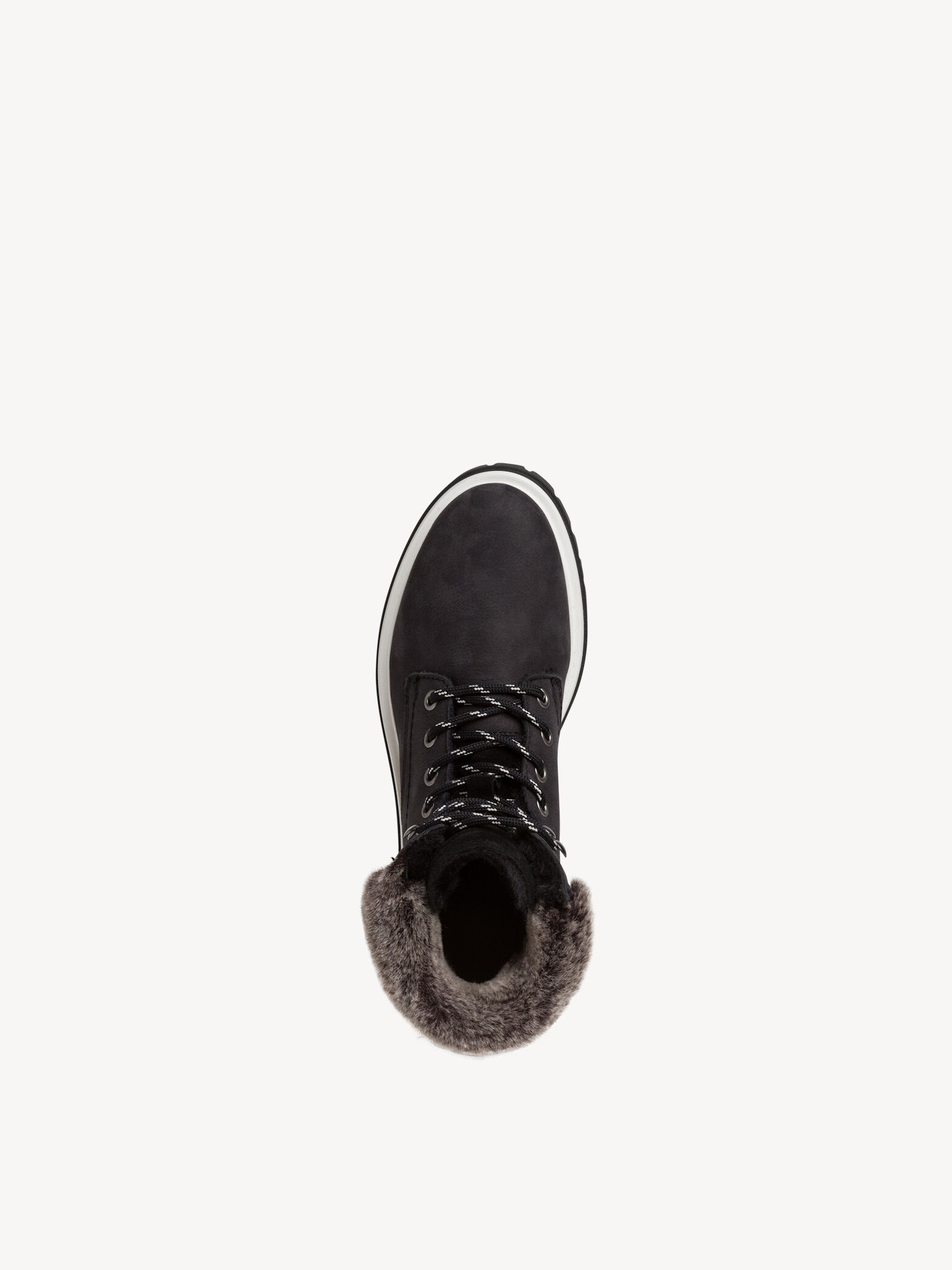 Bottine en cuir - noir doublure chaude