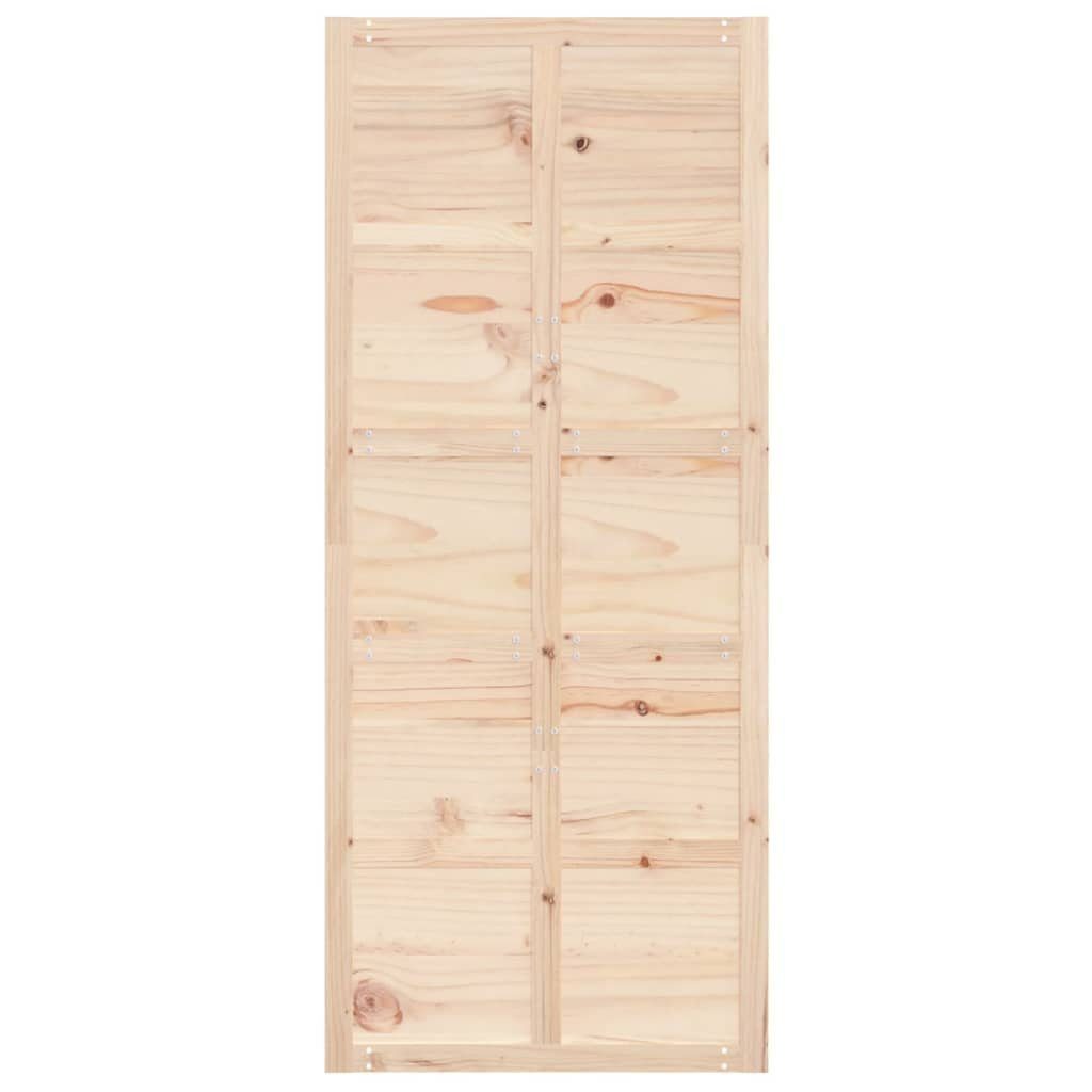 vidaXL Schiebetür Scheunentür 90x1,8x214 cm Massivholz Kiefer (1-St)