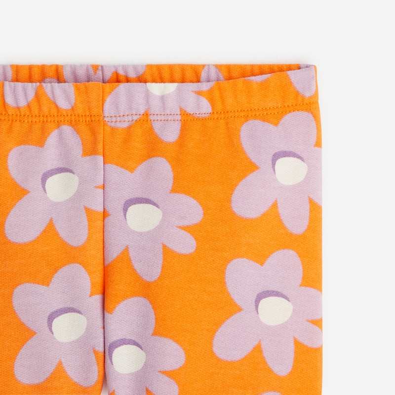 Pantalon fleuri bébé fille rose corail Catimini