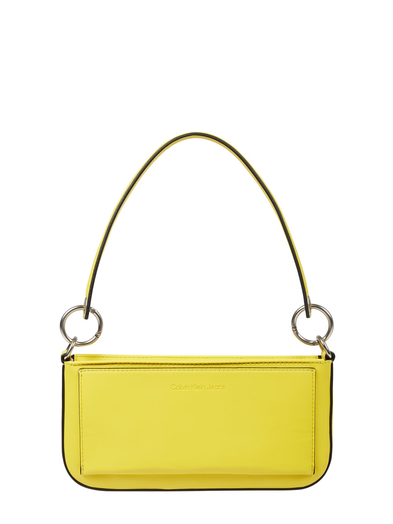 Pochette in Leder-Optik  in gelb