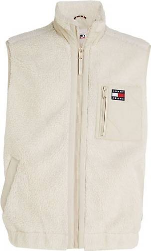 TOMMY-JEANS Herren Weste MEDIA SHERPA