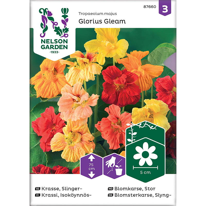Nelson garden Frø Blomkarse Stor, Glorius Gleam