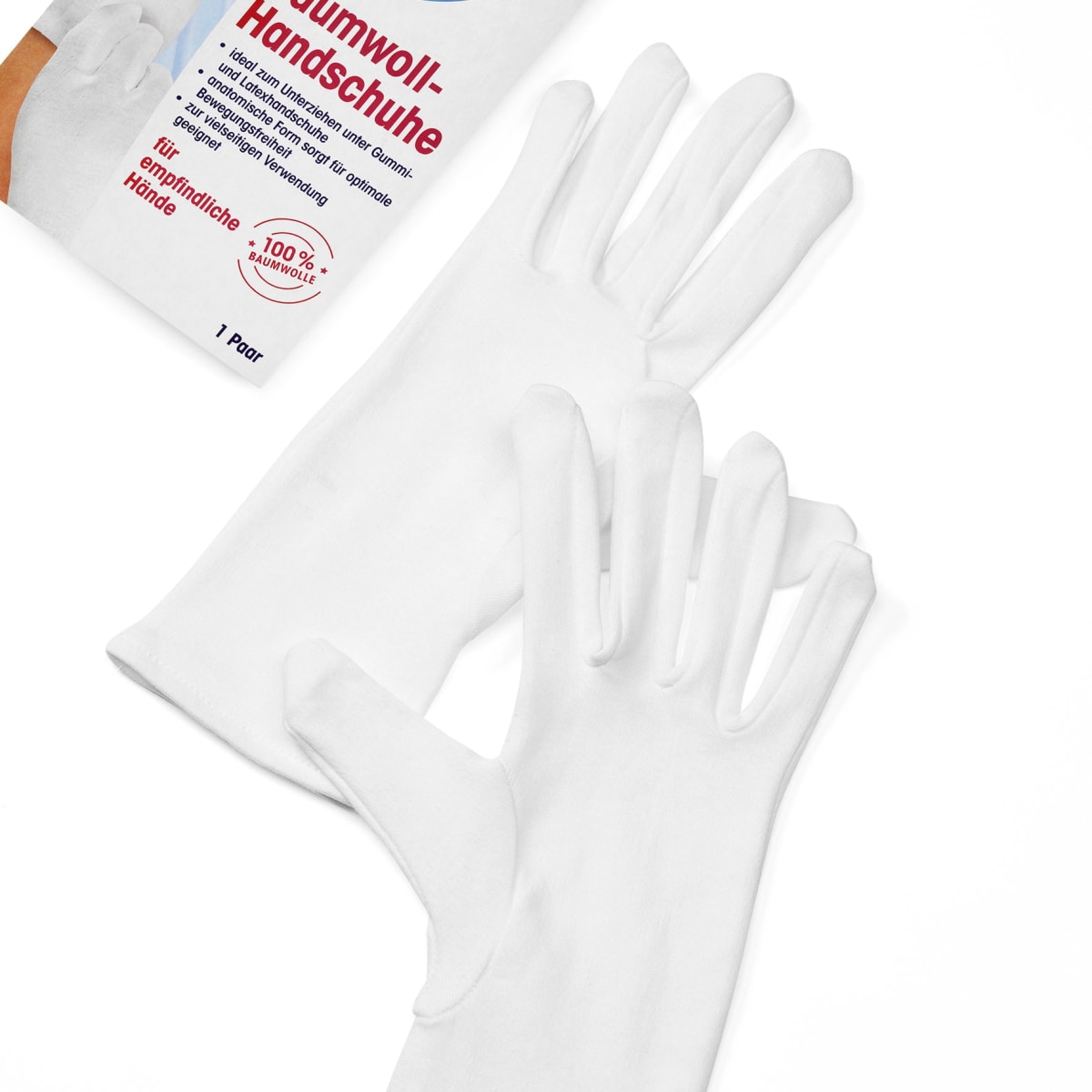 Baumwoll-Handschuhe (1 Paar), 2 St