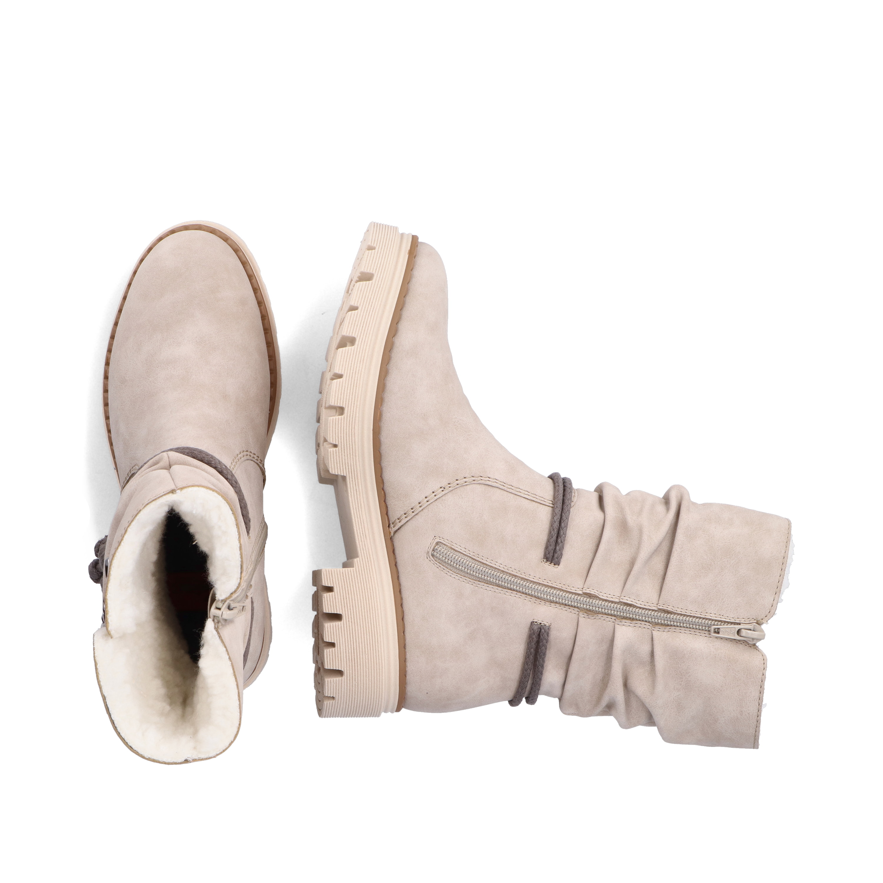 Rieker Damen Kurzstiefel hellbeige