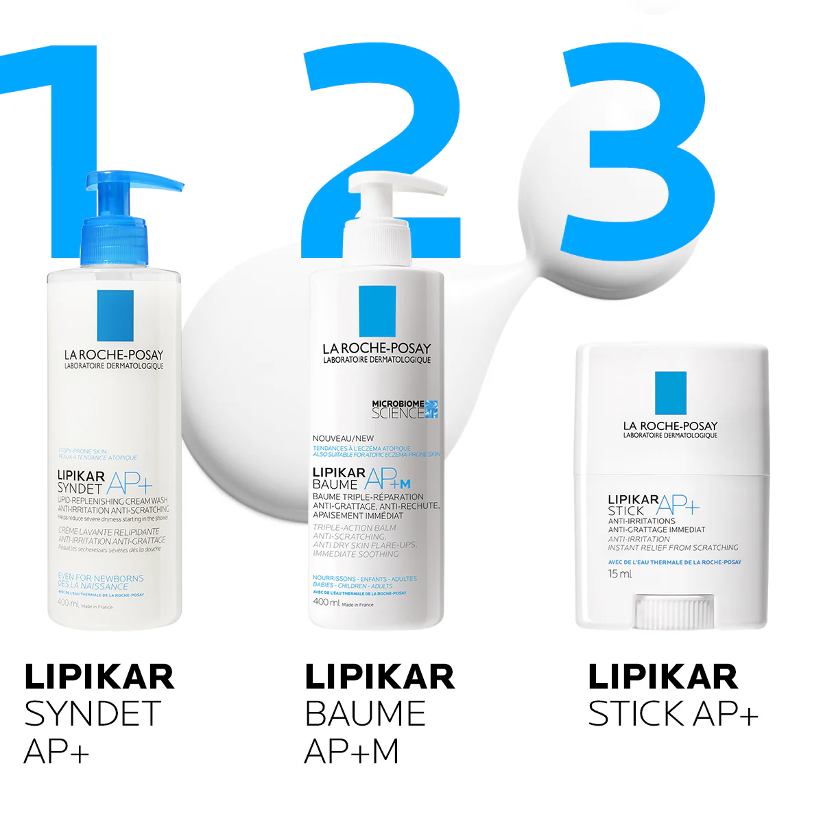 Lipikar Lipikar Triple Action Repairing Body Cream (Anti-itch, Anti-recurrence, Instant Relief) - 24-Hour Soothing Facial Treatment, Body Cream