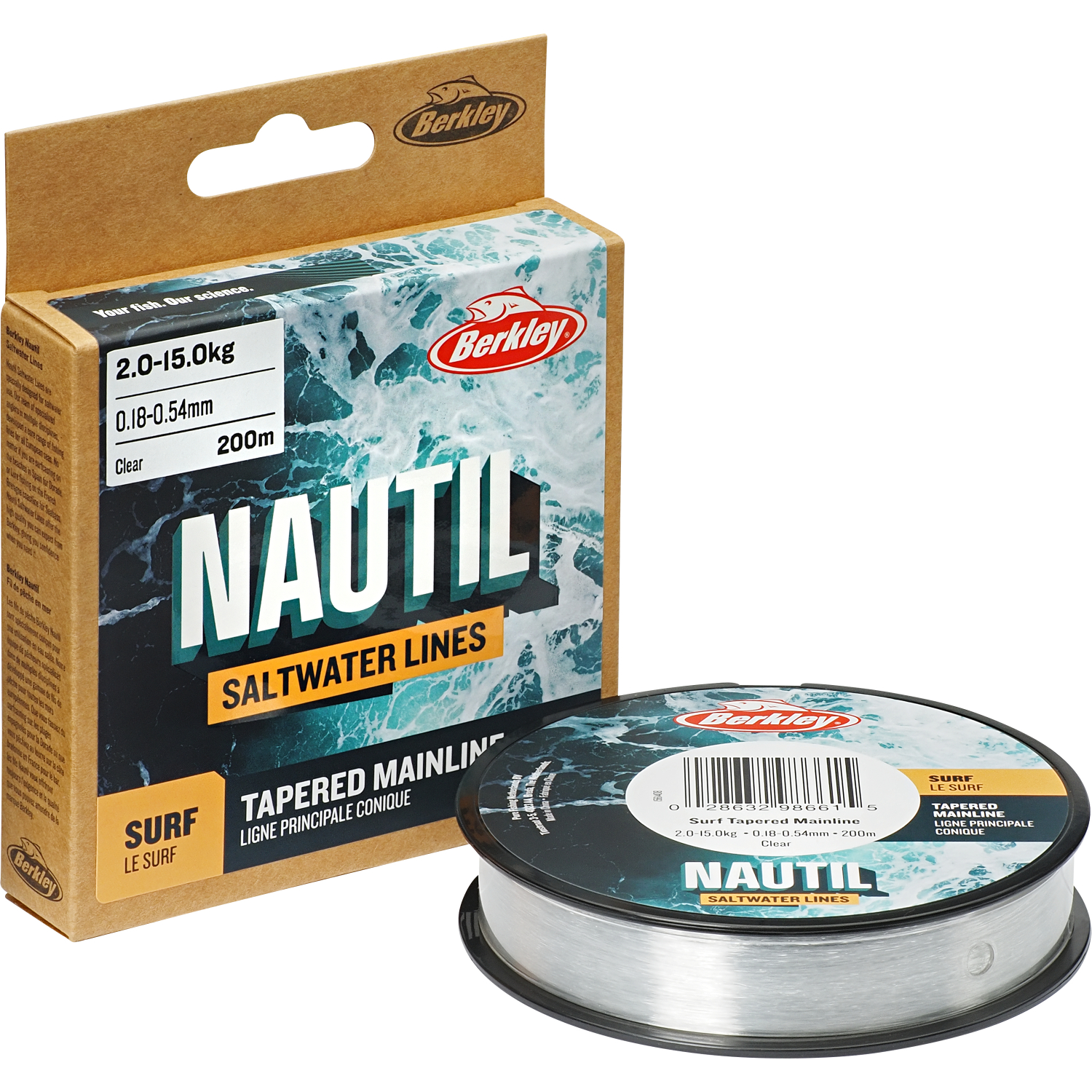 Berkley Angelschnur 2Nautil Surf Monofilament Tapared