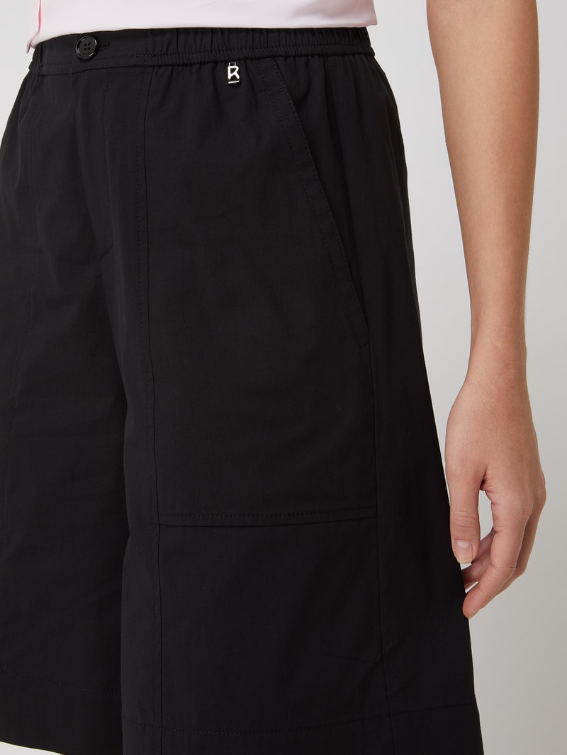 Bermudas mit Stretch-Anteil Modell 'Ida' in schwarz