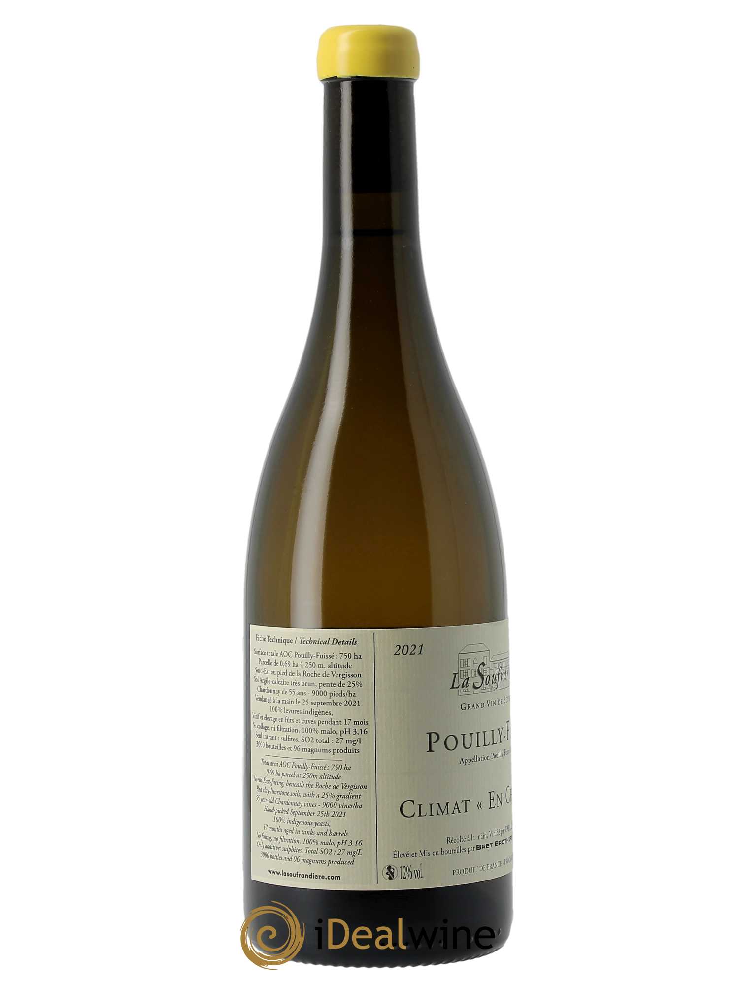 Pouilly-Fuissé En Chatenay Cuvée zen Bret Brothers  2021 - Lot de 1 Bouteille