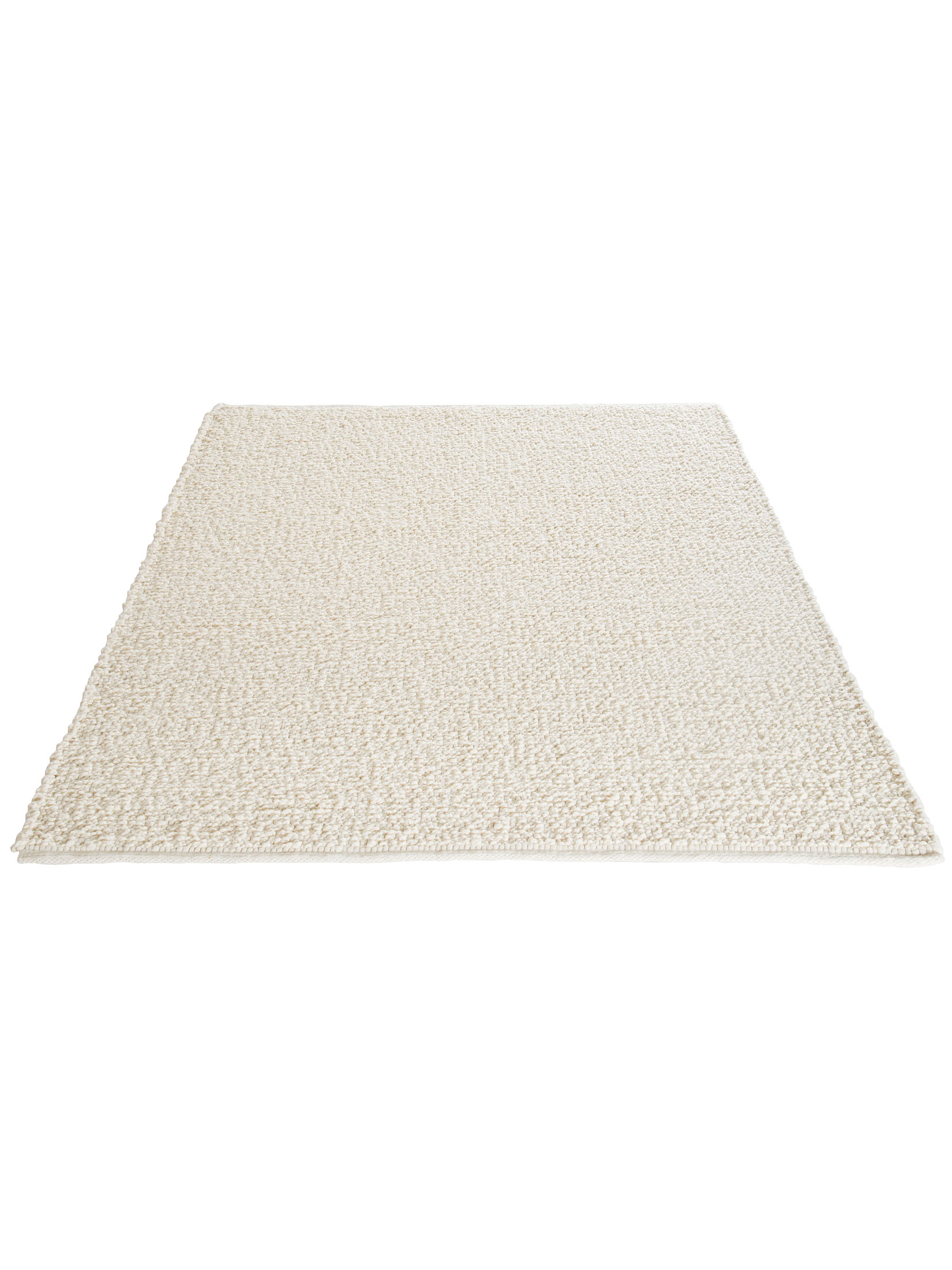 Walsertal Handweb-Teppich, Creme