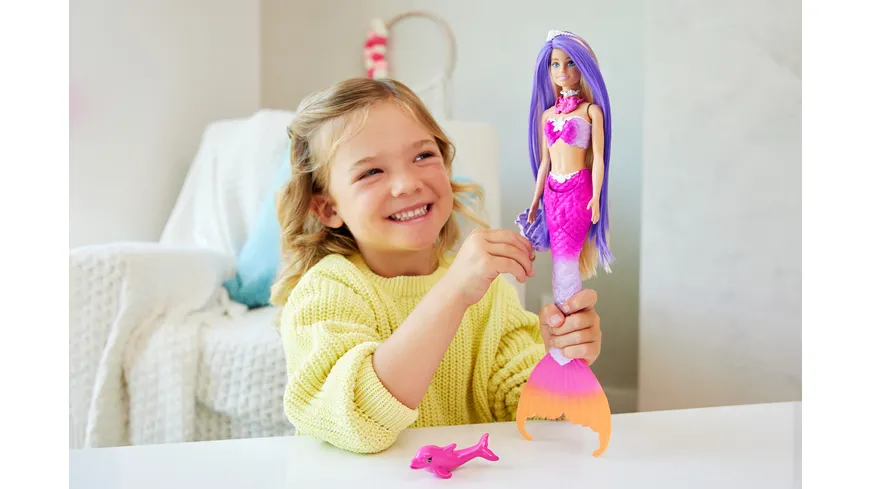 Barbie Meerjungfrauen-Puppe mit Farbwechseleffekt