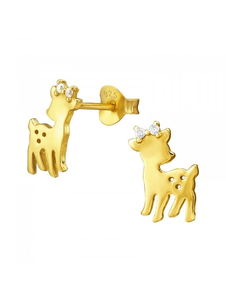 Alexander York Ohrstecker REHKITZ in Gold aus 925 Sterling Silber, 2-tlg. günstig kaufen onesize