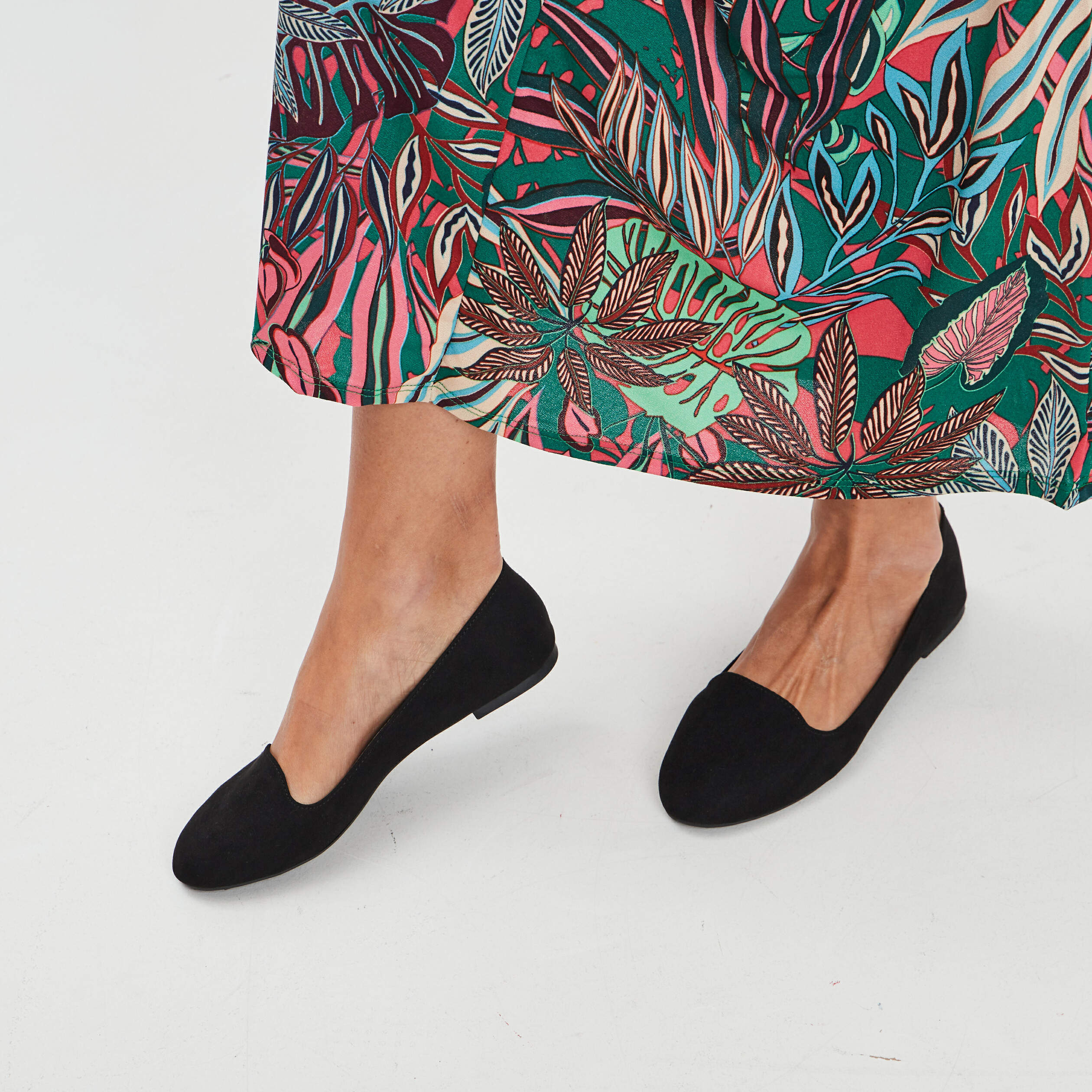 Ballerines esprit mocassins noir femme | La Halle