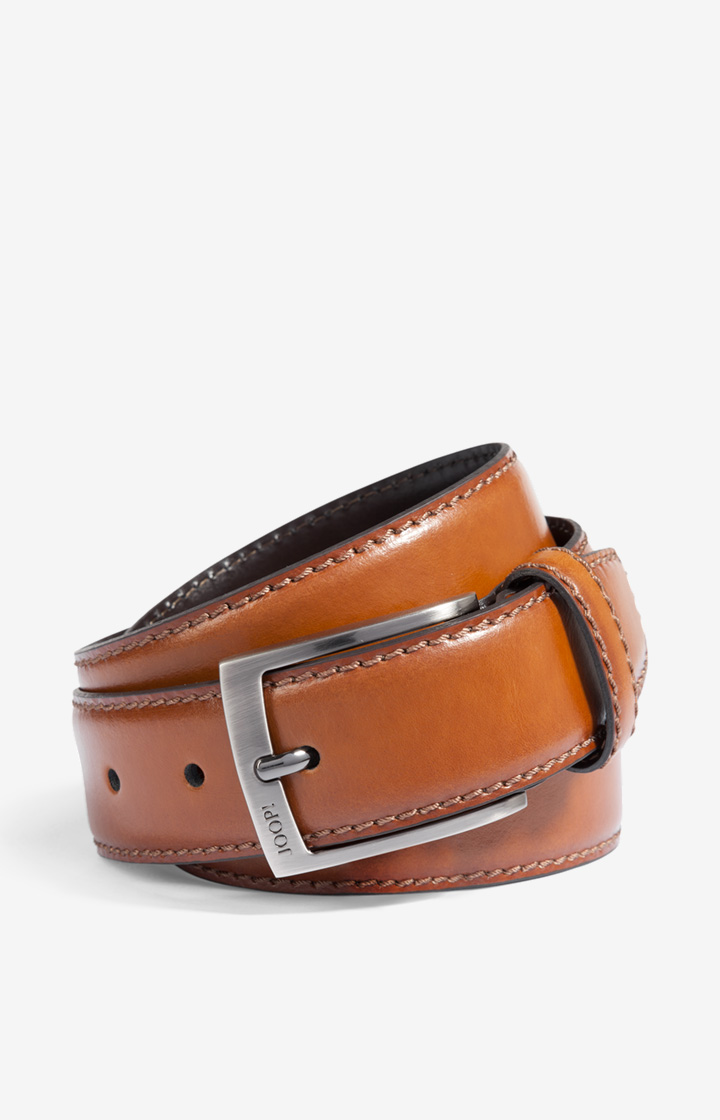 Ledergürtel in Cognac