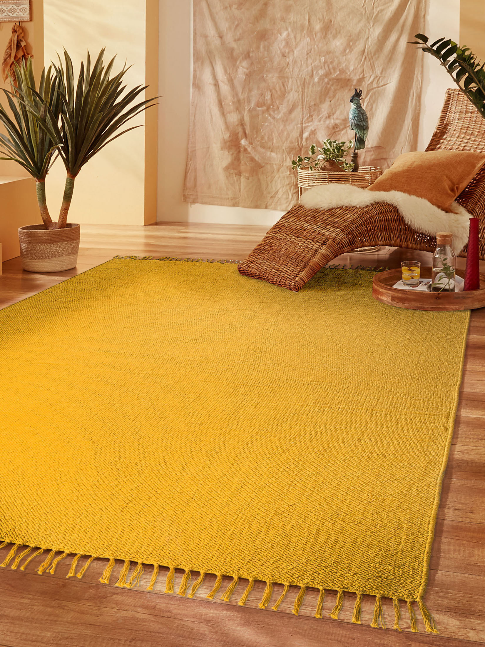 Summerweave Baumwoll-Teppich, Sonnengelb