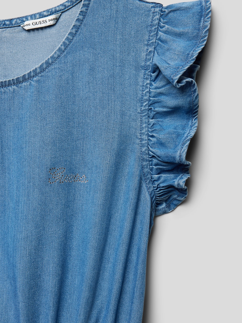 Jeanskleid aus Lyocell-Viskose-Mix in blau