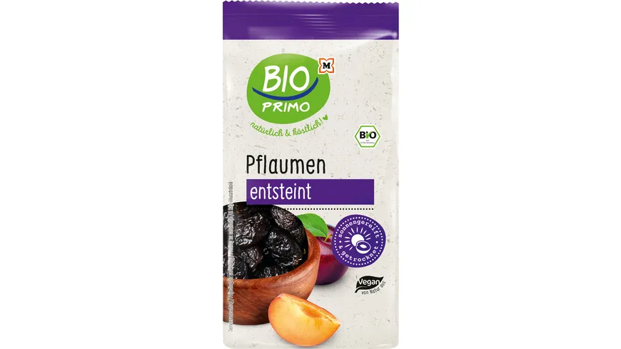 BIO PRIMO Bio getrocknete, entsteinte Pflaumen 200 g