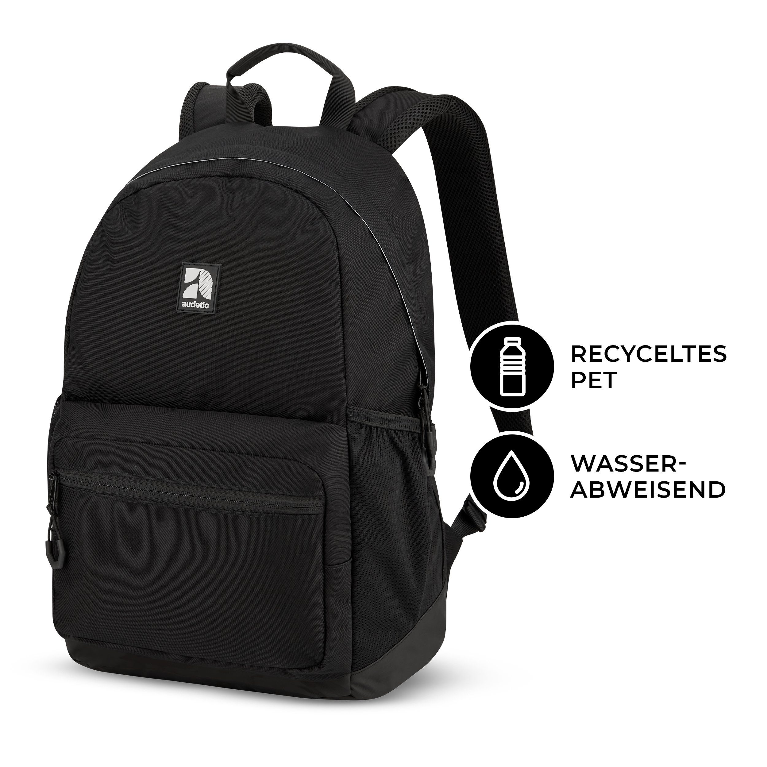 audetic Schulrucksack FLEX Rucksack Schule Schulrucksack Mädchen Jungen (Keine Set), Viele Fächer, Laptopfach, Wasserabweisend