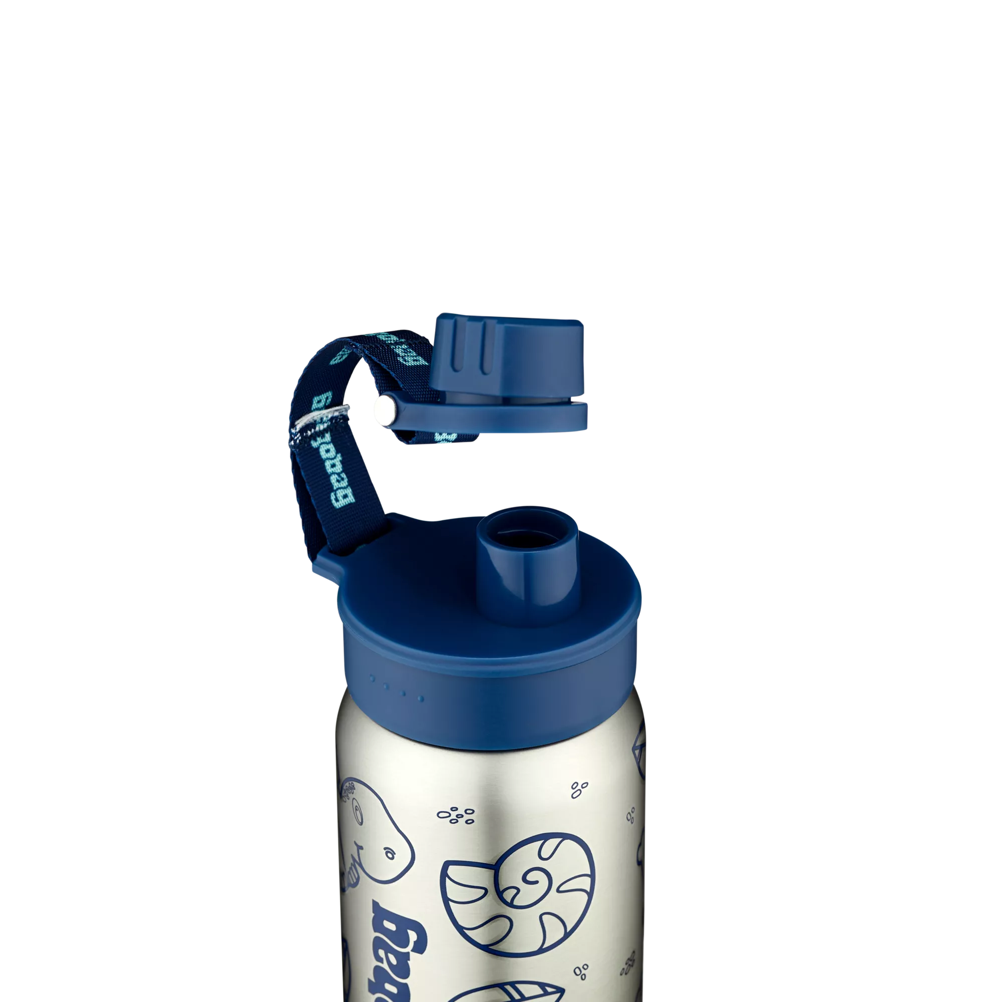 ergobag Edelstahl Trinkflasche Blau