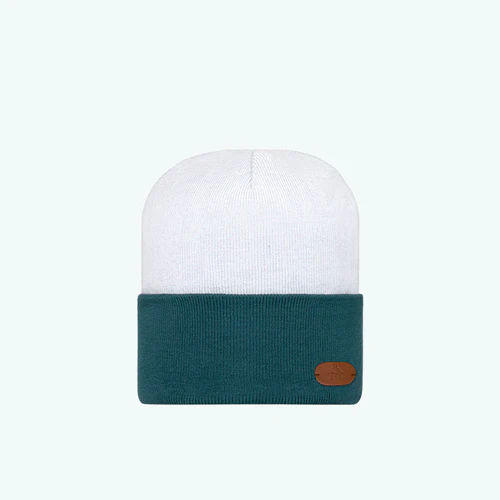 Arcata Sunset Beanie, Teal Blue & Blue Grey