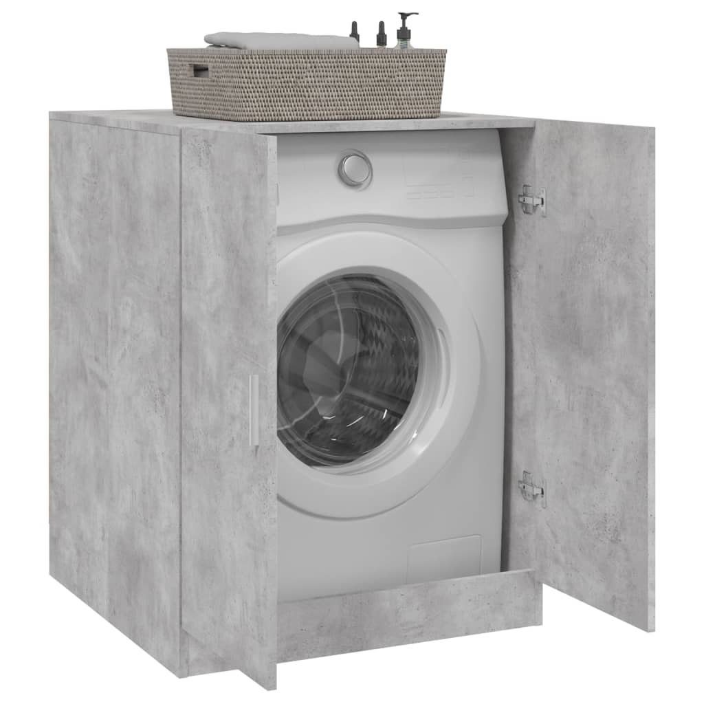 vidaXL Waschmaschinenumbauschrank Waschmaschinenschrank Betongrau 71x71,5x91,5 cm