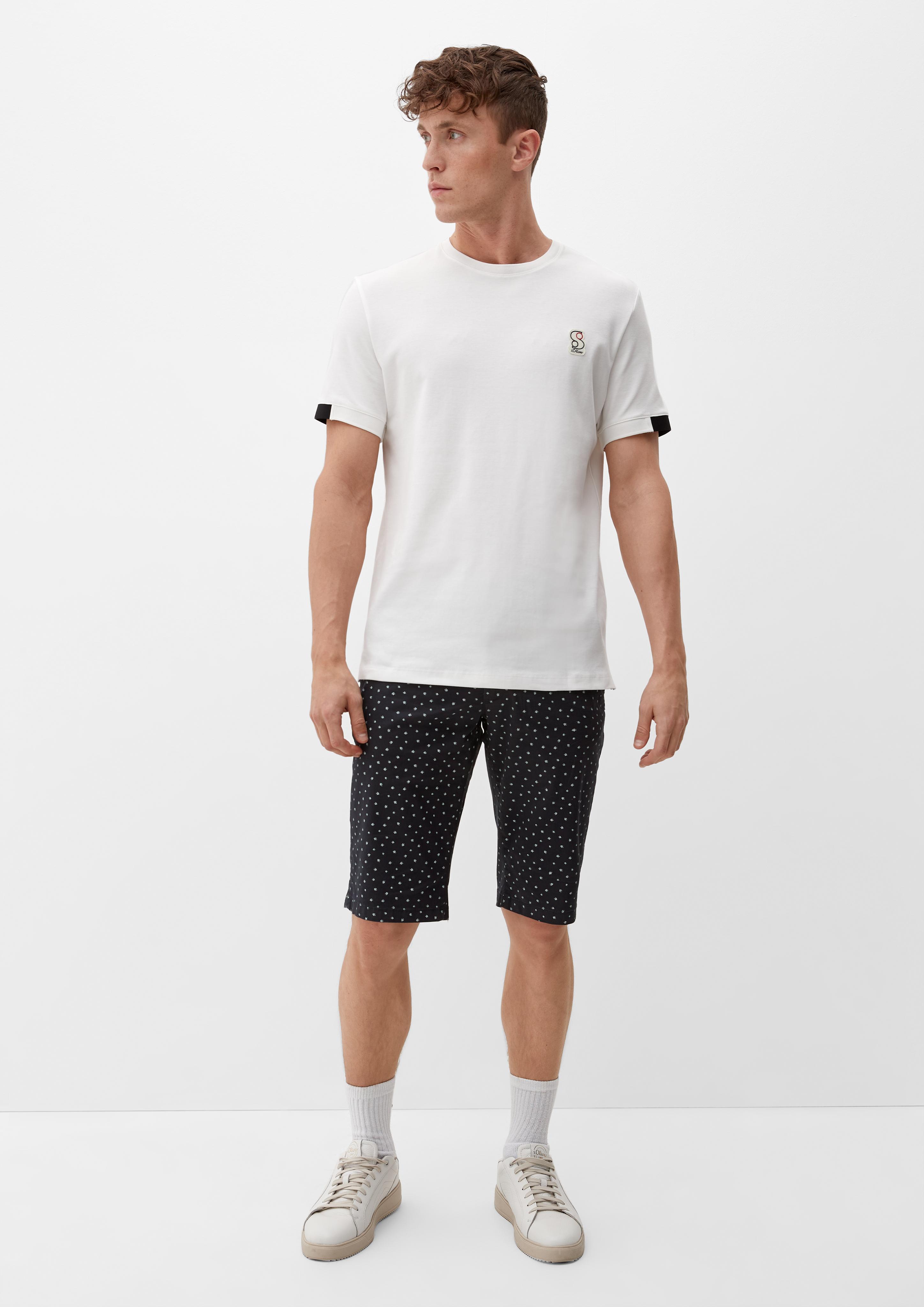 Slim: Bermuda mit Allover-Print  2128989-59A0